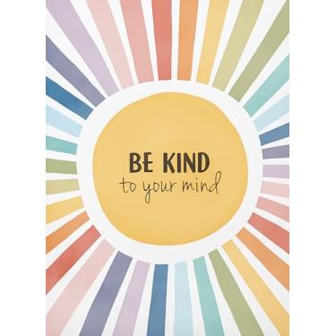 Imagem de Tibest Decoração de escritório de terapia de parede de saúde mental, decoração de arte de parede motivacional, decoração de parede inspiradora para sala de aula, pôsteres de aconselhamento, seja