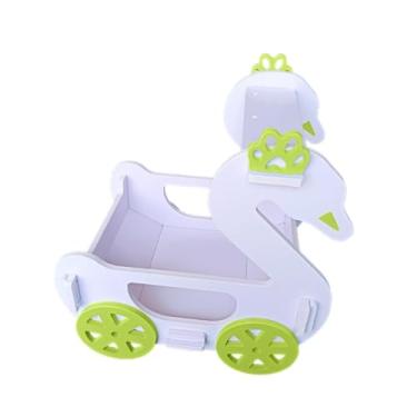 Imagem de IEUDNS Cama de gato para gatos internos, casa de gato, esconderijo interativo em forma de ganso, cama de gato, caverna, condomínio para animais de estimação, VERDE