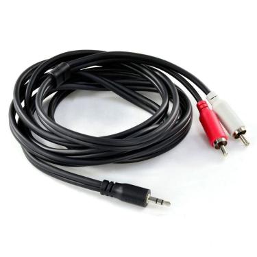 Imagem de Cabo De áudio 2 Rca Macho Para P2 3.5mm 2 Metros - P2r35-2