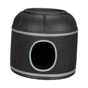 Imagem de Generic Cama de gato para gatos internos, casa de gato, mobília dobrável para gatos, condomínio de eva, de gato para animais de estimação, descanso para, Preto