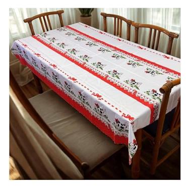 Imagem de Toalha de Mesa Retangular 6 Lugares 200 x 140cm Tecido Oxford Fácil de Limpar – Mesa Jantar Elegante (Modelo - 35)