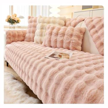 Imagem de SPXMQSS Capa para sofá, capa de sofá seccional, antiderrapante, universal, em forma de L, protetor de sofá grosso, capa de sofá de canto, protetor de móveis, lavável, F 90 x 70 cm