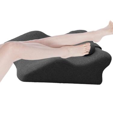 Imagem de Cunha de elevação de perna, travesseiro de apoio de perna de espuma | Almofada de cunha de joelho - Almofada de joelho ergonômica confortável, suporte de elevação de, almofada de cunha de