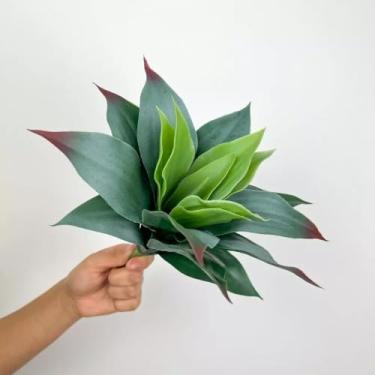 Imagem de Suculenta 25 CM Dracaena Avulsa Artificial Decoração Flores Artificiais Arranjos Festas - LMM802769(Verde Fosco,Kit com 2 unidades)