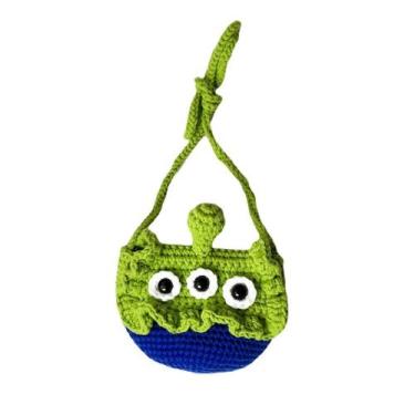 Imagem de Bolsa de ombro Messenger tricotada Alien Daily Cross Body - Yiweisai