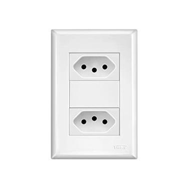 Imagem de CONJUNTO 2 TOMADAS 2P+T 10A/250V DISTANCIADAS EVIDENCE– FAME