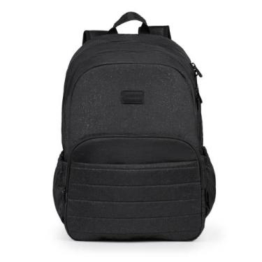 Imagem de Mochila Escolar Juvenil Feminina Crinkle Glitter Preta - Bagaggio, U