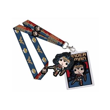 Imagem de Pop Keychain Chaveiro Cordãƒo Lannyard Wonder Woman Mulher Maravilha Funko Multicolorido Pequeno