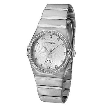 Imagem de Relógio Champion Ana Hickmann Analógico Prata AH28188Q Kit Colar e Brincos