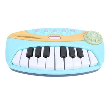 Imagem de Ainoli brinquedo de teclado eletrônico de desenho animado, brinquedo educacional infantil, piano eletrônico multifuncional para crianças com mais de 3 anos de idade