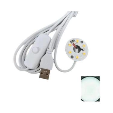 Imagem de Luminária De Mesa LED USB Branco Quente 5V 3W Chip 2835 Com Dimmer Par