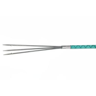 Imagem de SINGMATOOLS Haste de pesca submarina, paralisador de 5 garras, pontas de substituição de caça de peixe-leão fibra de vidro de alumínio lanças, arpão de peixe, equipamento de pesca com lança (ponta de