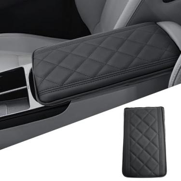 Imagem de Capa de apoio de braço para console central para Hyundai Tucson/Hybrid 2025-2026 - Protetor de apoio de braço antiarranhões almofada de couro PU capa de tampa de caixa de descanso de braço engrossada