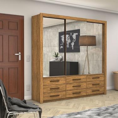 Imagem de Guarda Roupa Casal Anjos Premium 3 Portas Carioca Móveis Cinamomo