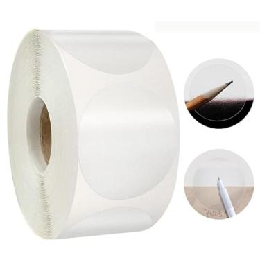Imagem de Adesivos circulares transparentes, 500 peças de selos autoadesivos transparentes para envelopes de presente, selos de pacote redondos (2,5 cm)