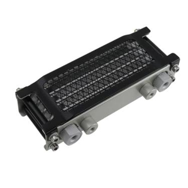 Imagem de Modengzhe Resfriador de transmissão, radiador de óleo de motor de motocicleta de liga de alumínio para motocicleta, macaco, bicicleta, quadriciclo, motores 50CC-160CC, preto