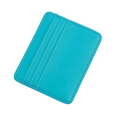 Imagem de Carteira Slim Minimalista Com Bloqueio RFID Para Cartões De Crédito, P