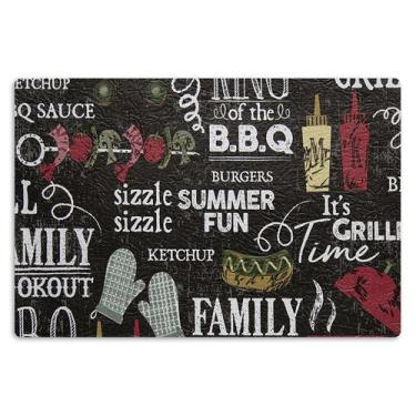 Imagem de 4 Jogo Americano Grill - Hambúrguer Impermeável Pvc - Idealiza