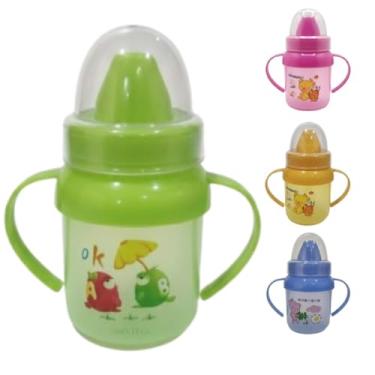 Imagem de Copo de Treinamento 150ml Alça Anatômica e Bico Rígido Copo de Treinamento (Verde)