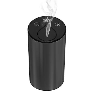 Imagem de Difusor de Óleo Essencial Sem Fio USB Vaporizador Super Silencioso Água Tipo-C e com Bateria Modo Neblina Ajustável Função Timer para Carro Casa Escri
