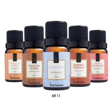 Imagem de Essencias Para Difusor Aromatizador Kit Com 5 - VIA AROMA
