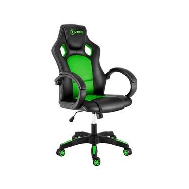 Imagem de Cadeira Gamer Básica Xzone Preto/Verde CGR-02 Bivolt