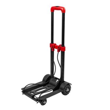 Imagem de Carrinho de carga multiuso com plataforma, 230x250mm, dobravel, 4 roda