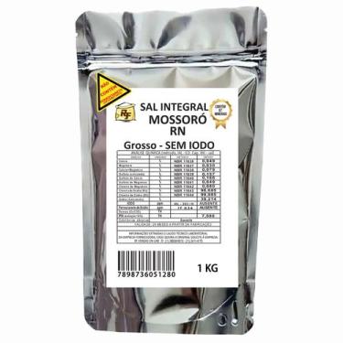 Imagem de Sal Marinho Integral Sem Iodo Grosso 1 Kg - RF