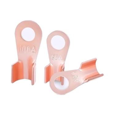 Imagem de BCMCBV 50 peças OT Series Terminal 10 20 30 40 50 60 80 100 150 200A Fio de emenda de cobre em forma de O Conector de cabo circular Naked Lug(OT-60A)