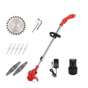 Imagem de Cortador de grama elétrico Cortador de grama elétrico pequeno multifuncional doméstico capinadores recarregável portátil máquina de gramado de jardim cortador de grama de íon de lítio sem ruído e ba