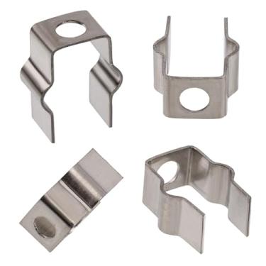 Imagem de 4 peças de clipes de montagem de metal, peças de substituição de robô a vácuo compatíveis com Shark IQ & AI AV2501S aspirador de pó e alguns outros modelos de escova lateral (pacote com 4 para A)