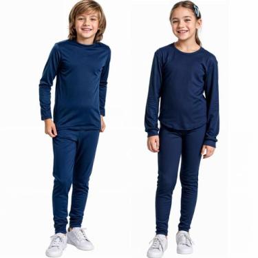 Imagem de Conjunto Infantil Flanelado Térmico Pelucia Segunda Pele - Loja Rey Sh