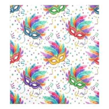 Imagem de Blueangle Máscara de carnaval para máquina de lavar louça, capa frontal para lava-louças, adesivos de eletrodomésticos, adesivos de eletrodomésticos, adesivo magnético decorativo de 58,4 cm C x 66 cm