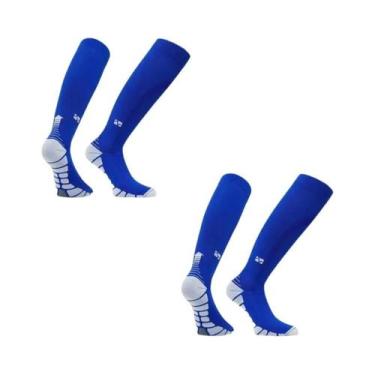 Imagem de Meias De Compressão Masculinas (2, 3 Ou 4 Pares) Para Corrida E Varize