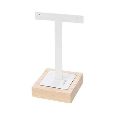 Imagem de Organizador De Joias Com Base De Madeira, Suporte De Exibição Para Bri