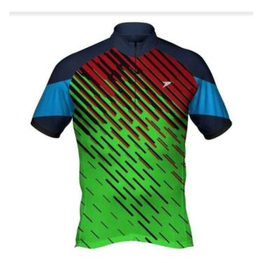 Imagem de Camisa Poker Ciclista com Zíper Mod Nimble - Sortida