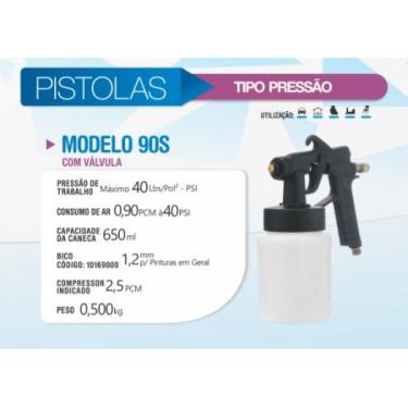 Imagem de Pistola Baixa Pressão Arprex Universal Modelo 90 S