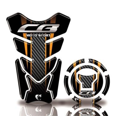 Imagem de Kit Protetor Tanque Adesivo Moto Honda Acima 2018 Cb 650R 1000R Dourado