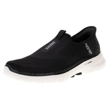 Imagem de Tênis Masculino Go Walk 6 Easy On Skechers 216278 - Preto - 40-Masculino