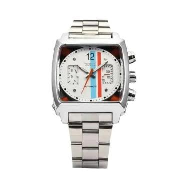 Imagem de Relógio Mecânico Automático Masculino JARAGAR 569 Retro Quadrado Com C