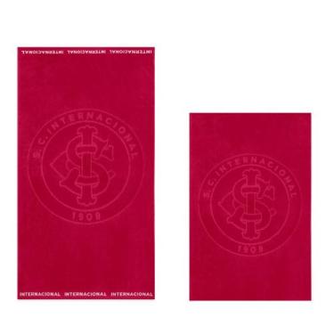 Imagem de Kit Toalha de Banho e Rosto  Aveludada Jacquard de Time Internacional 