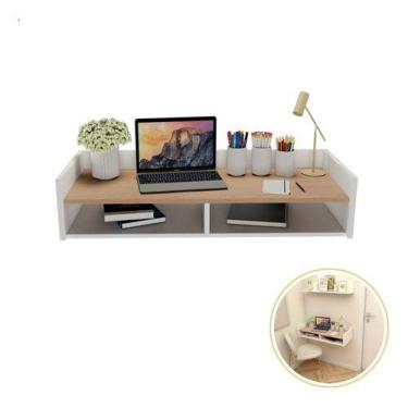 Imagem de Escrivaninha Suspensa Homeoffice Bancada Parede Espaçosa - Deltre, Mar