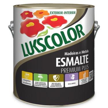 Imagem de Tinta Esmalte Sintético Lukscolor Preto 3,6L