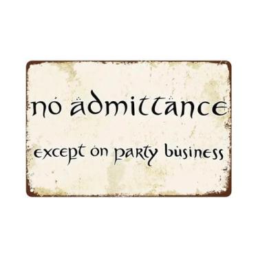 Imagem de Placa De Porta Decorativa Estilo Retrô Senhor Dos Anéis - Proibido Ent