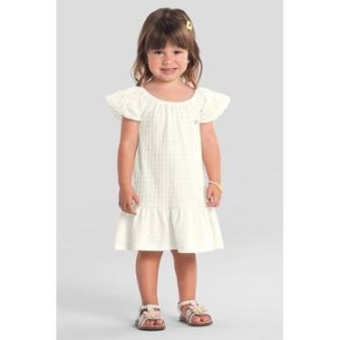 Imagem de Vestido infantil menina texturizado Brandili -Natural-Feminino