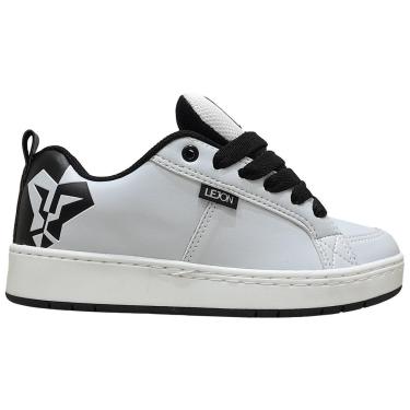 Imagem de Tênis Lejon Rebel Skate Robusto Branco Preto Leão LJSC0006-Masculino
