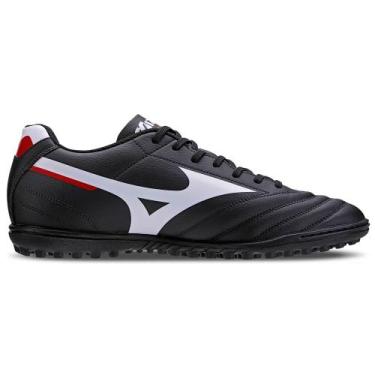 Imagem de Chuteira Society Mizuno Morelia Club As - Masculino - Preto-Branco, 40