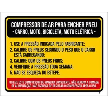 Imagem de Kit 3 Placas Compressor De Ar Para Encher Pneu 27X35 - Sinalizo