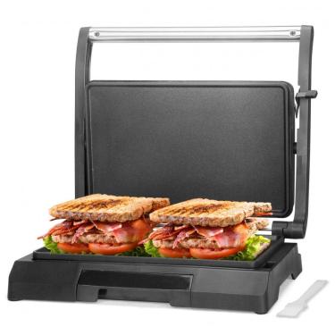 Imagem de Mini Sanduicheira Panini Press Baker`s Friend Aço Inox, 2 Fatias, 800W, 120V