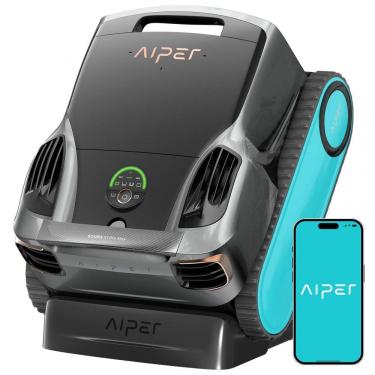 Imagem de Robô Aspirador para Piscinas AIPER Scuba X1 Pro Max, Preto, Mapeamento Inteligente, Roteiro Adaptativo FlexiPath™ 2.0, Dupla Filtração